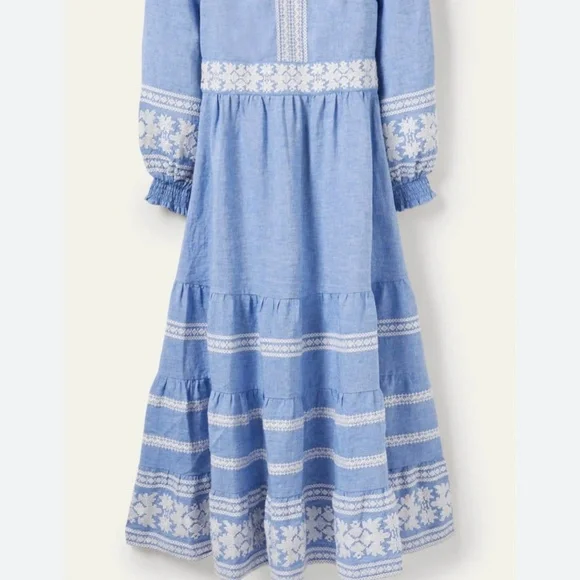 Boden Dress chambray size 16-18 woman’s - Picture 2 of 5